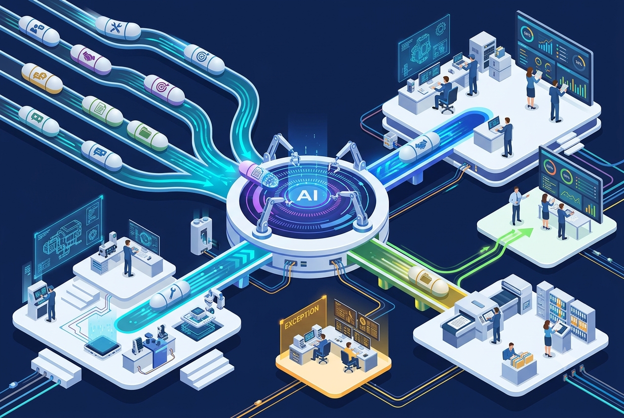 AI обробляє вхідну заявку, визначає пріоритет і передає її менеджеру