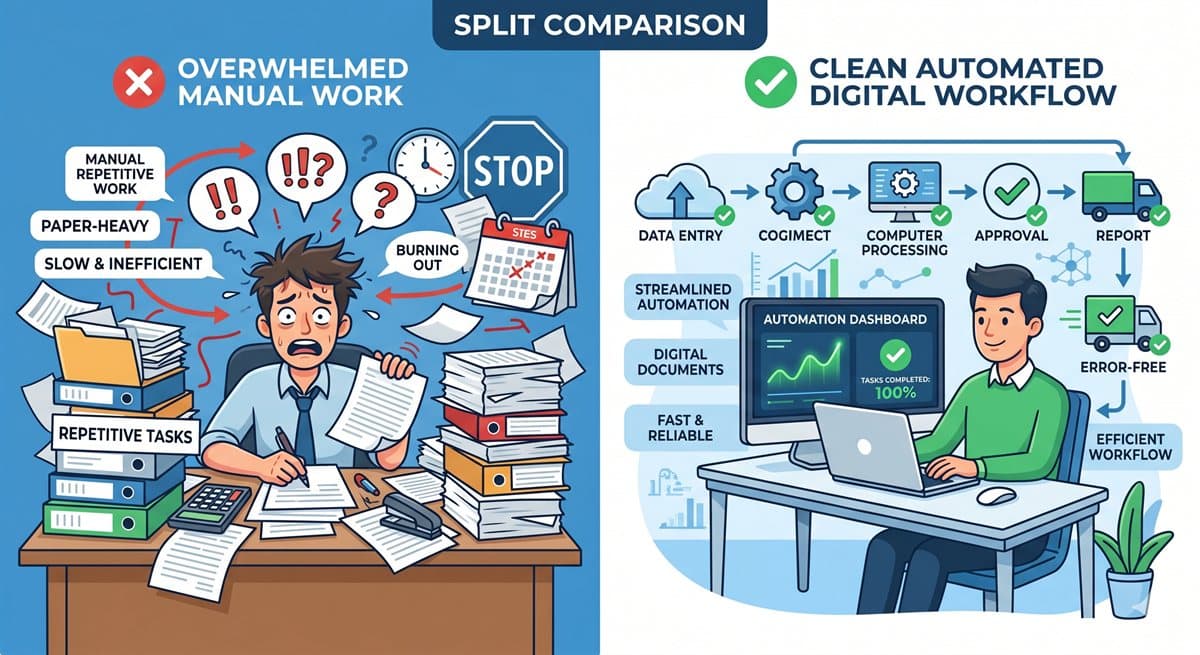 Ручна робота vs автоматизований workflow — порівняння